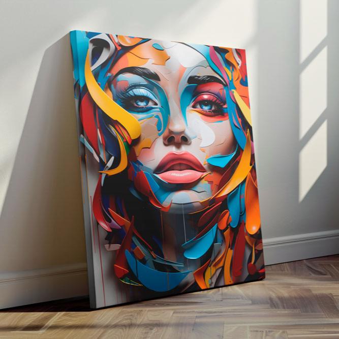 Colourful Layers - Canvas Print