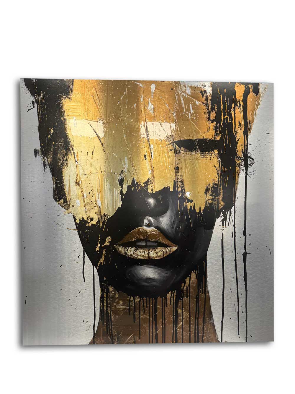 Golden Mask - Aluminium + Varnish