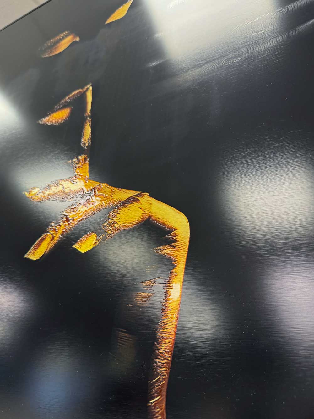 No Hear, No Speak, No Look – Aluminum + Varnish