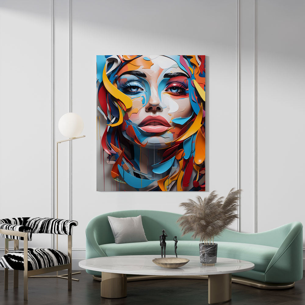 Colourful Layers - Canvas Print