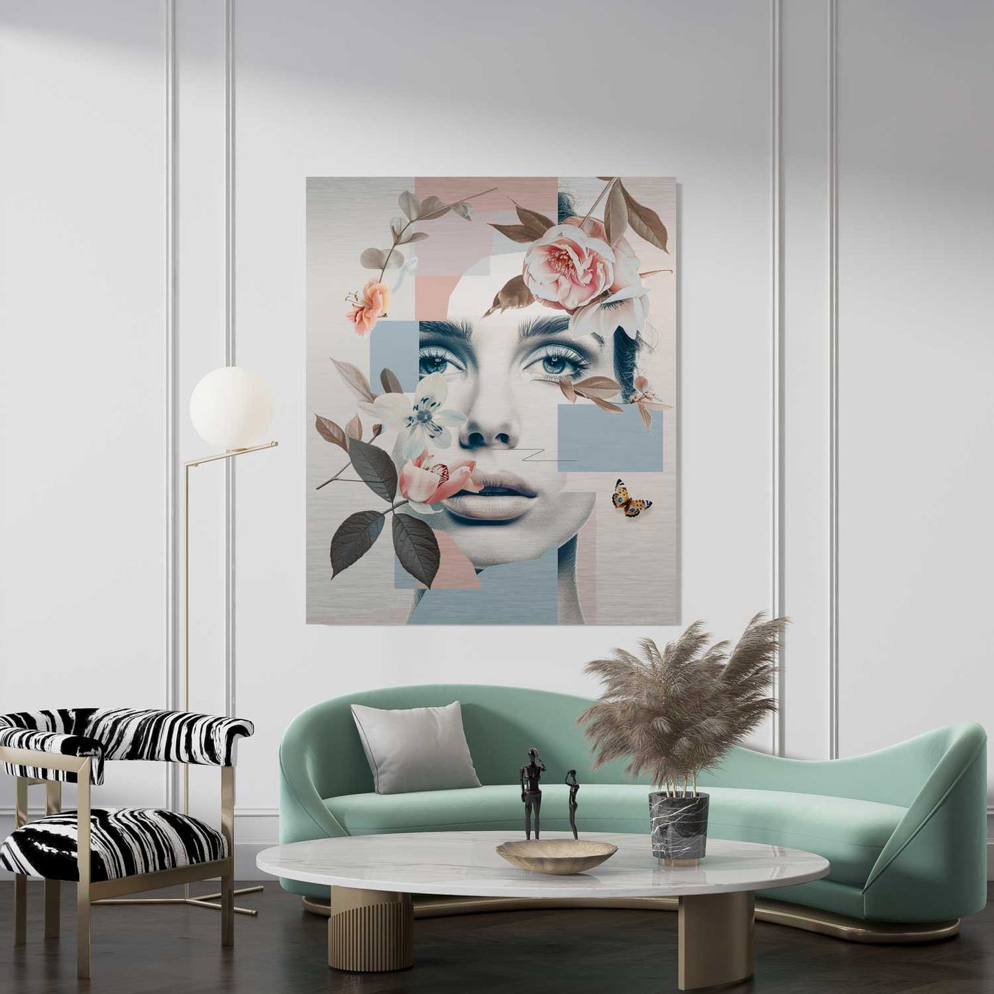 Floral Portrait - Aluminum Print