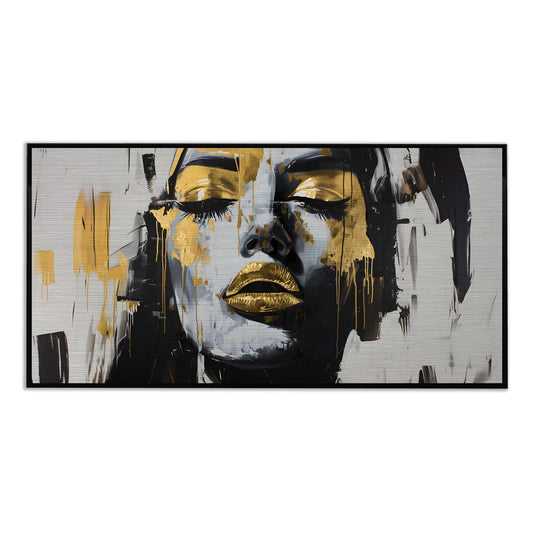 Abstract Gold - Aluminium With Varnish