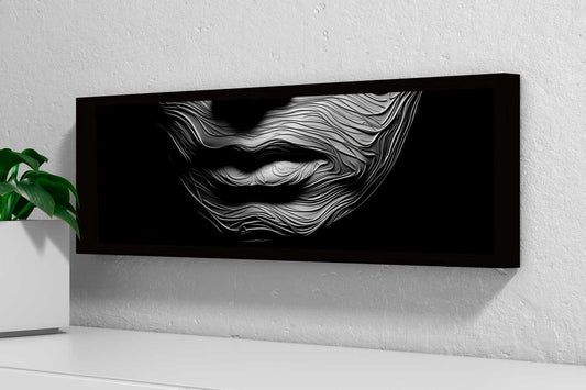 Texture Lips - Canvas Print