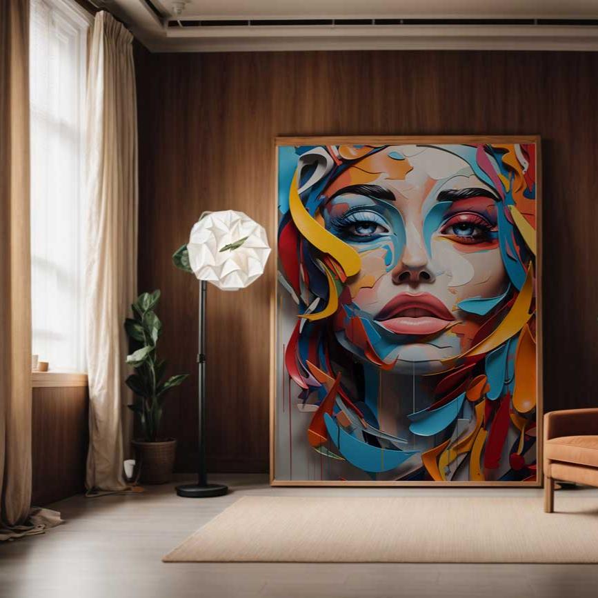 Colourful Layers - Canvas Print