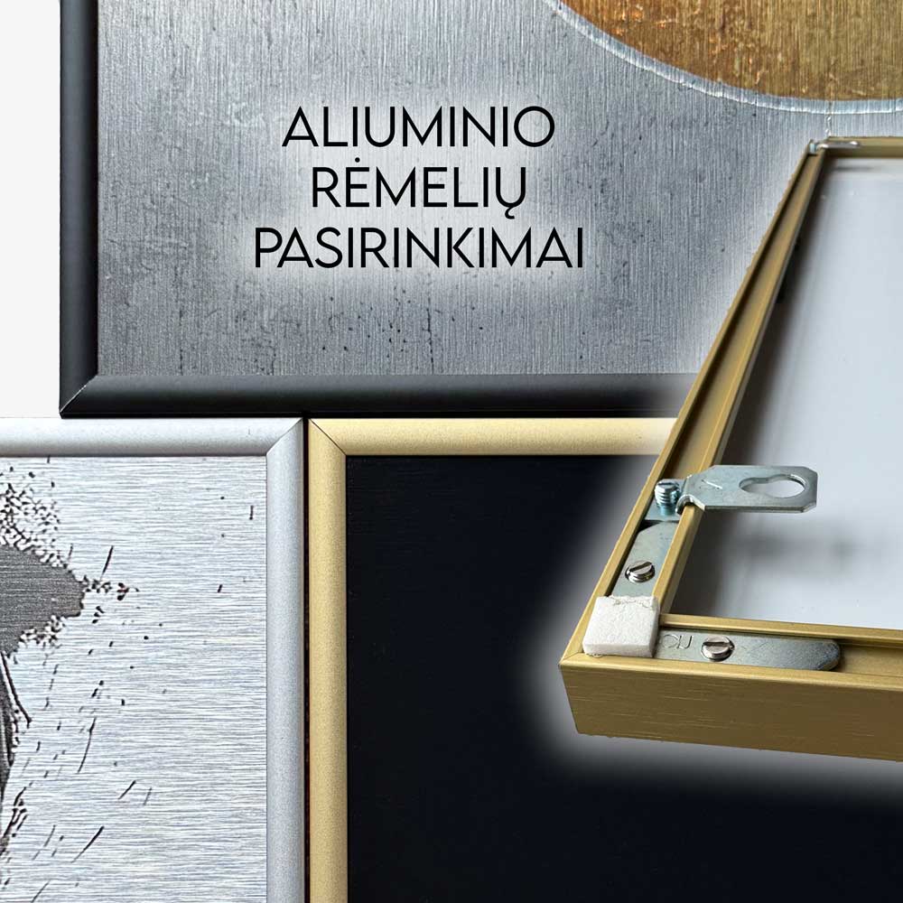 Juodo Aukso Gentis – Aliuminio Paveikslas