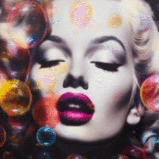 Bubble Monroe - Canvas Print
