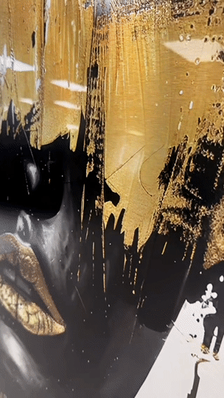 Golden Mask - Aluminium + Varnish