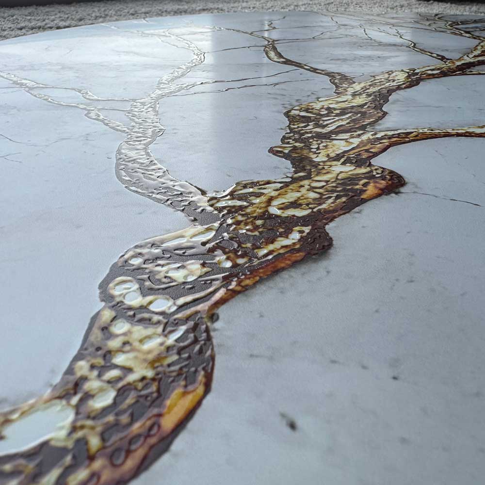 Golden Tree – Round Aluminum + Varnish