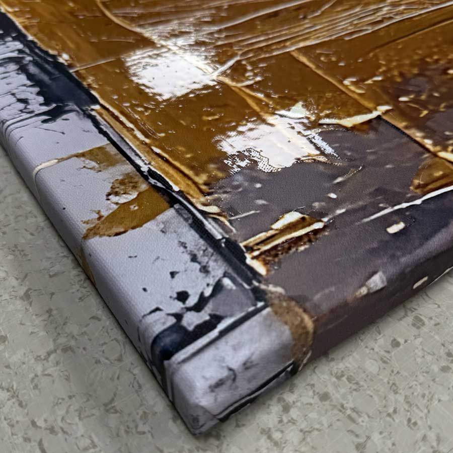 Auksinės Struktūros - Drobė Su Laku