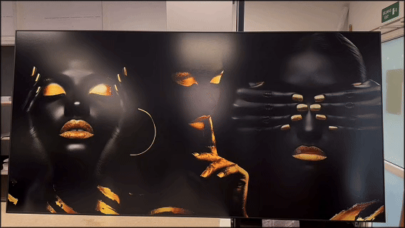 No Hear, No Speak, No Look – Aluminum + Varnish