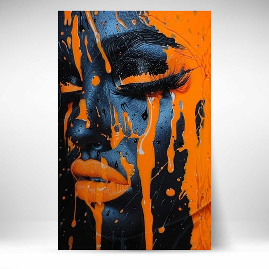Orange Liquid - Neon Print