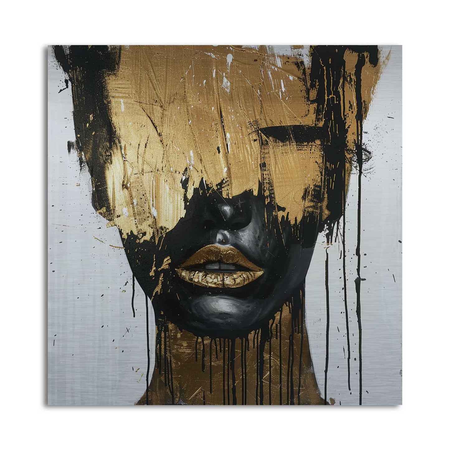 Golden Mask - Aluminium + Varnish