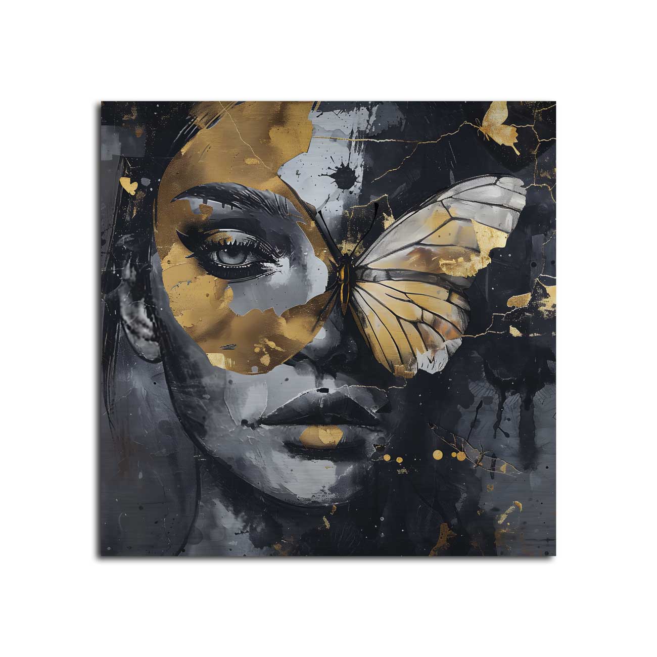 Abstract Butterfly - Aluminium + Varnish