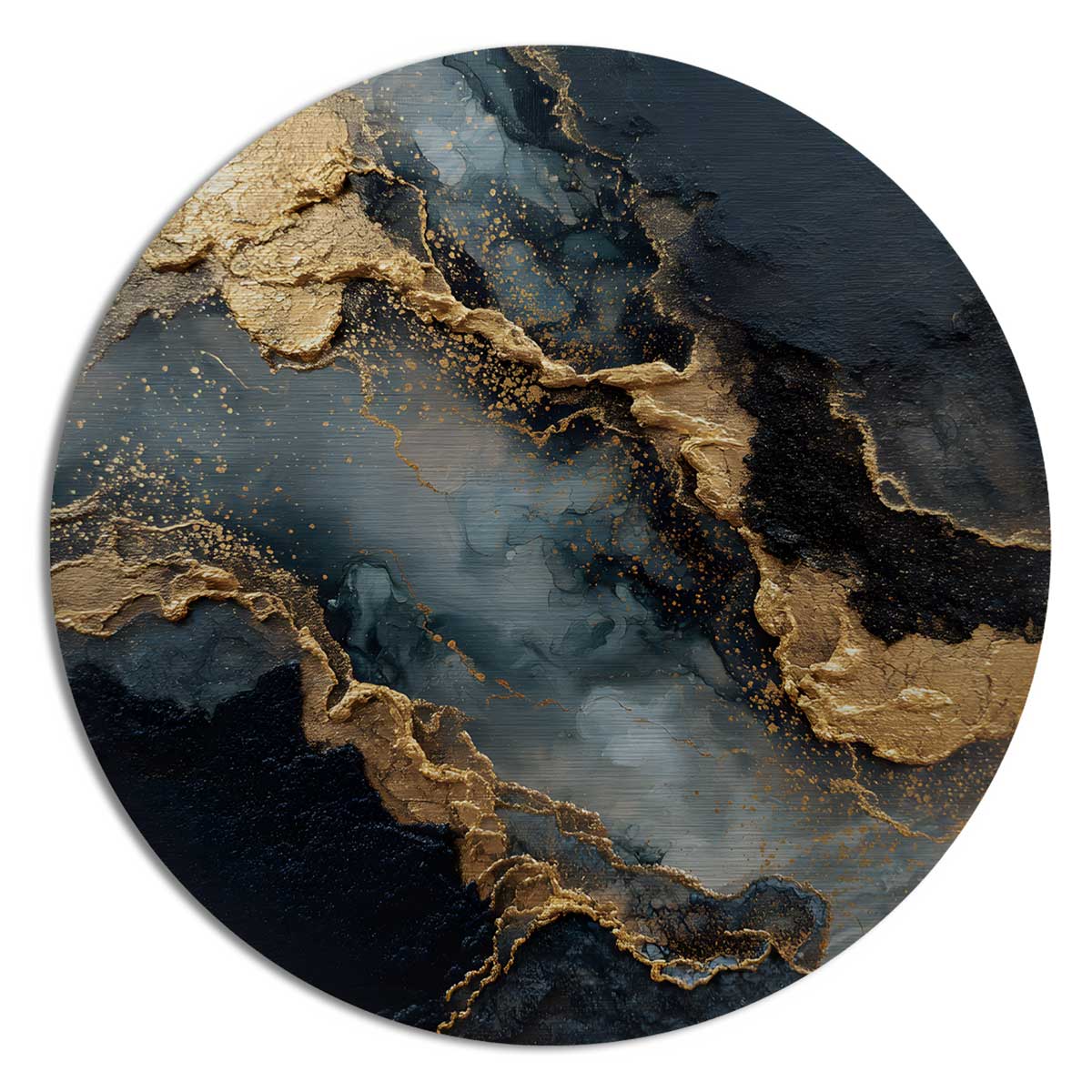 Fiery Silence - Round Aluminum + Varnish