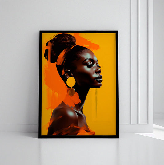 Yellow Orange Africa - Canvas Print