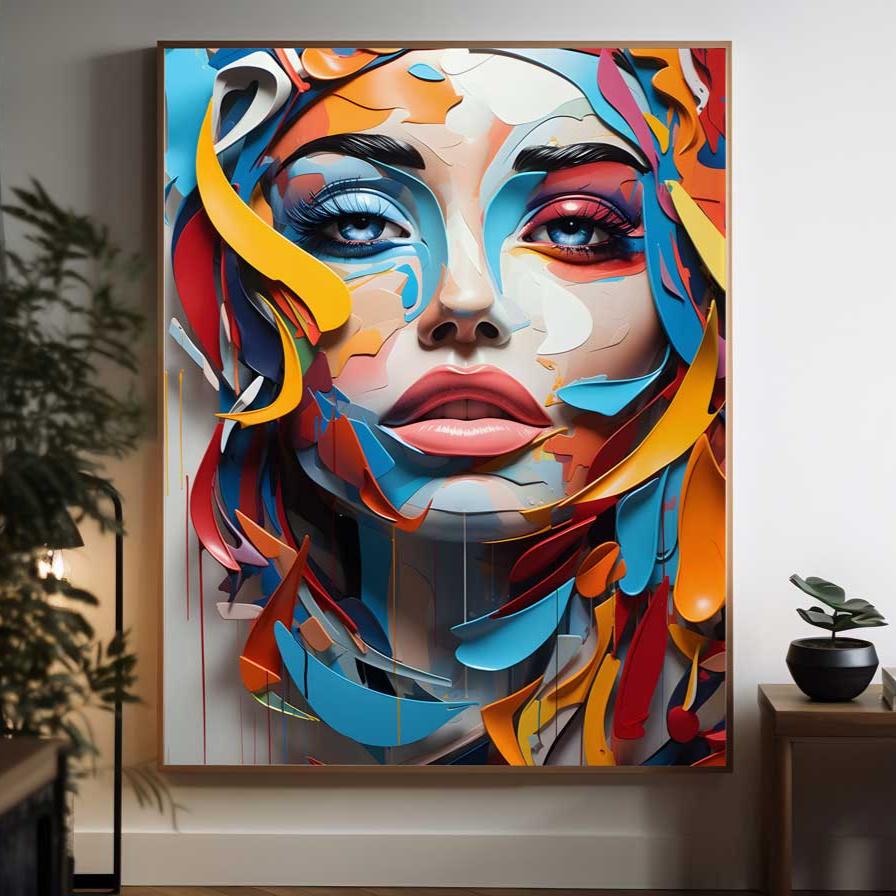 Colourful Layers - Canvas Print