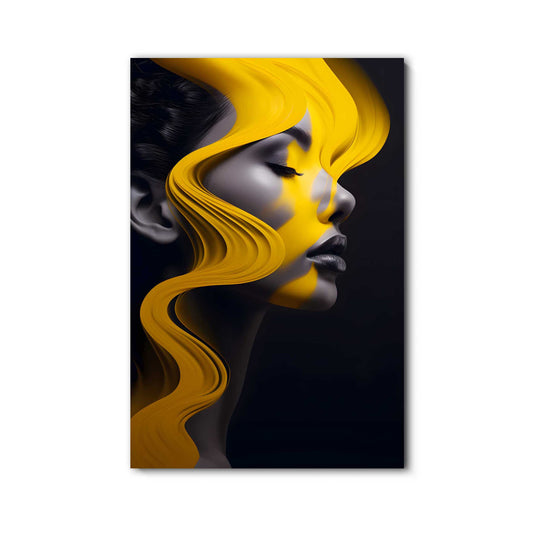 Yellow Wave - Canvas Print