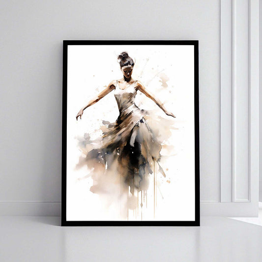 Modern art dancer canvas ballerina wall abstract