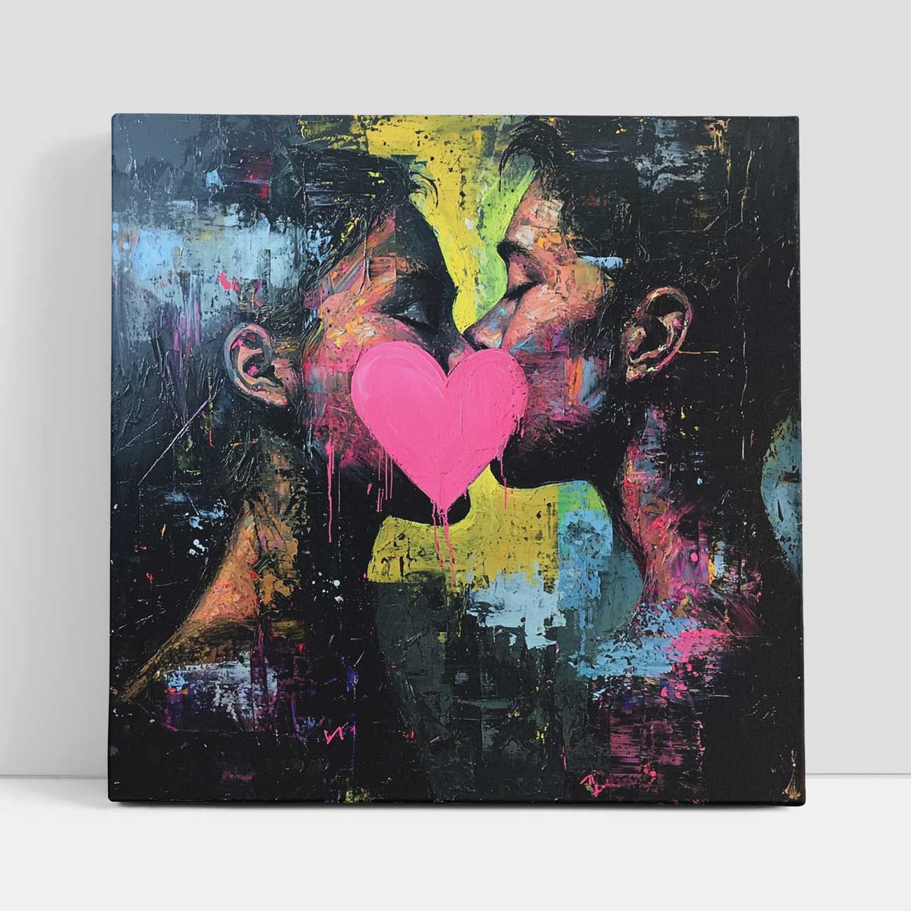 Couple Love Abstract - Canvas