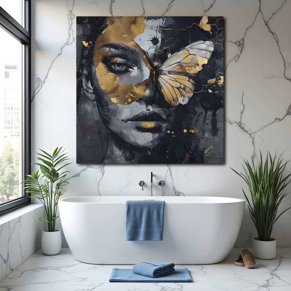 Abstract Butterfly - Aluminium + Varnish