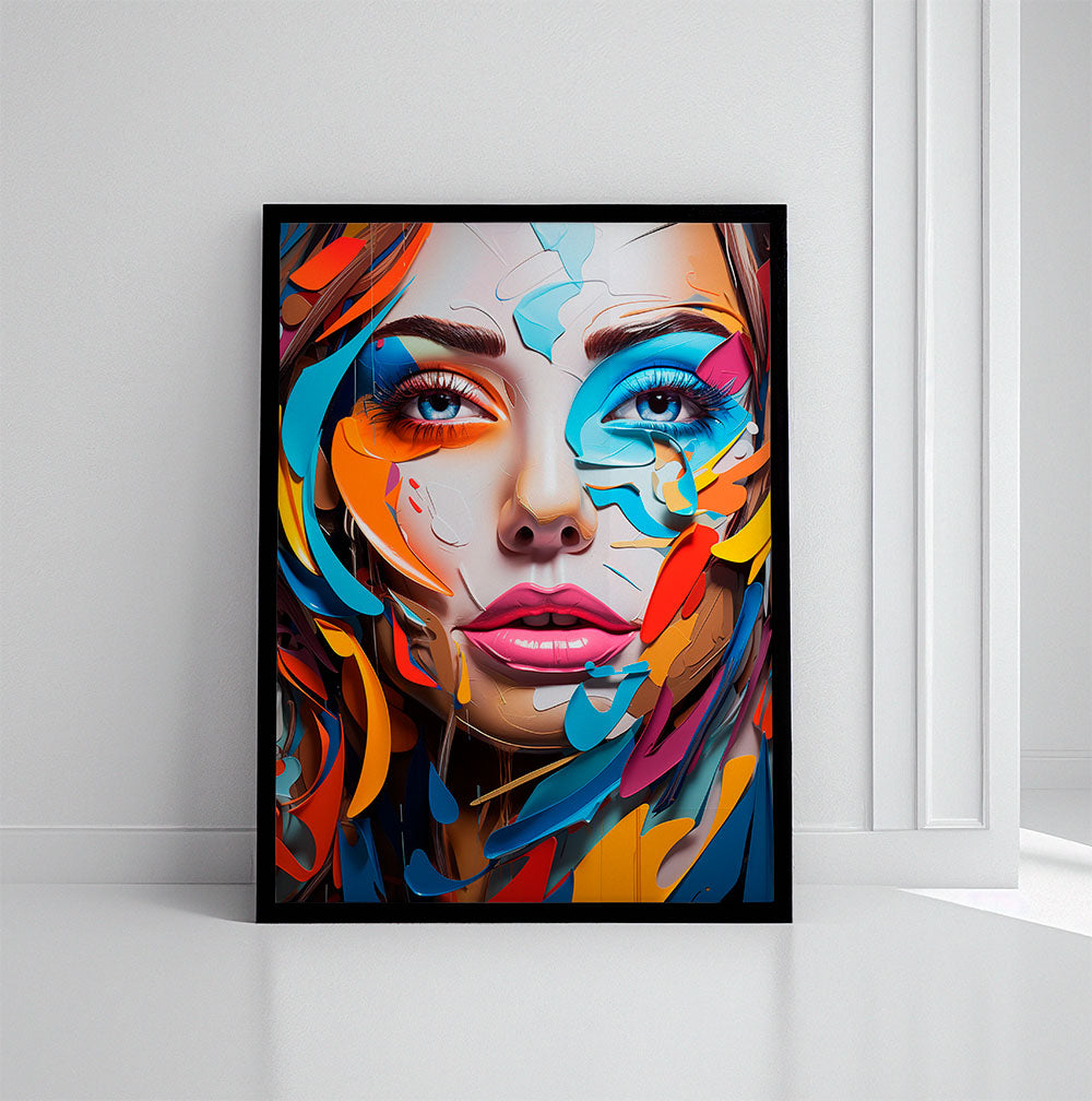 Paint Mix Lady - Canvas Print