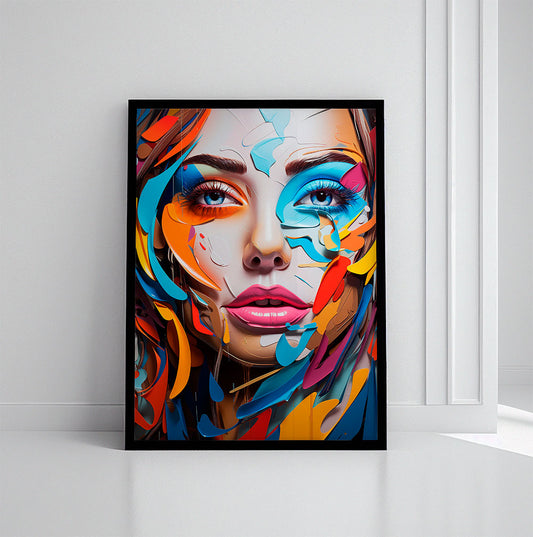 Paint Mix Lady - Canvas Print