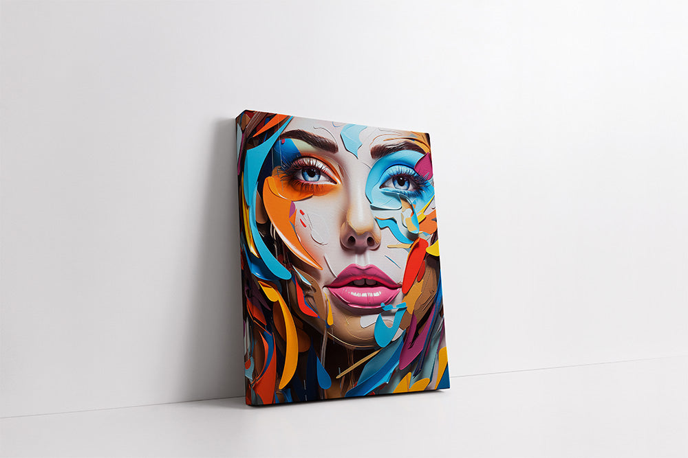 Paint Mix Lady - Canvas Print