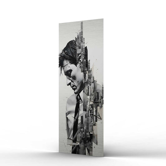 Office Man - Aluminium Print