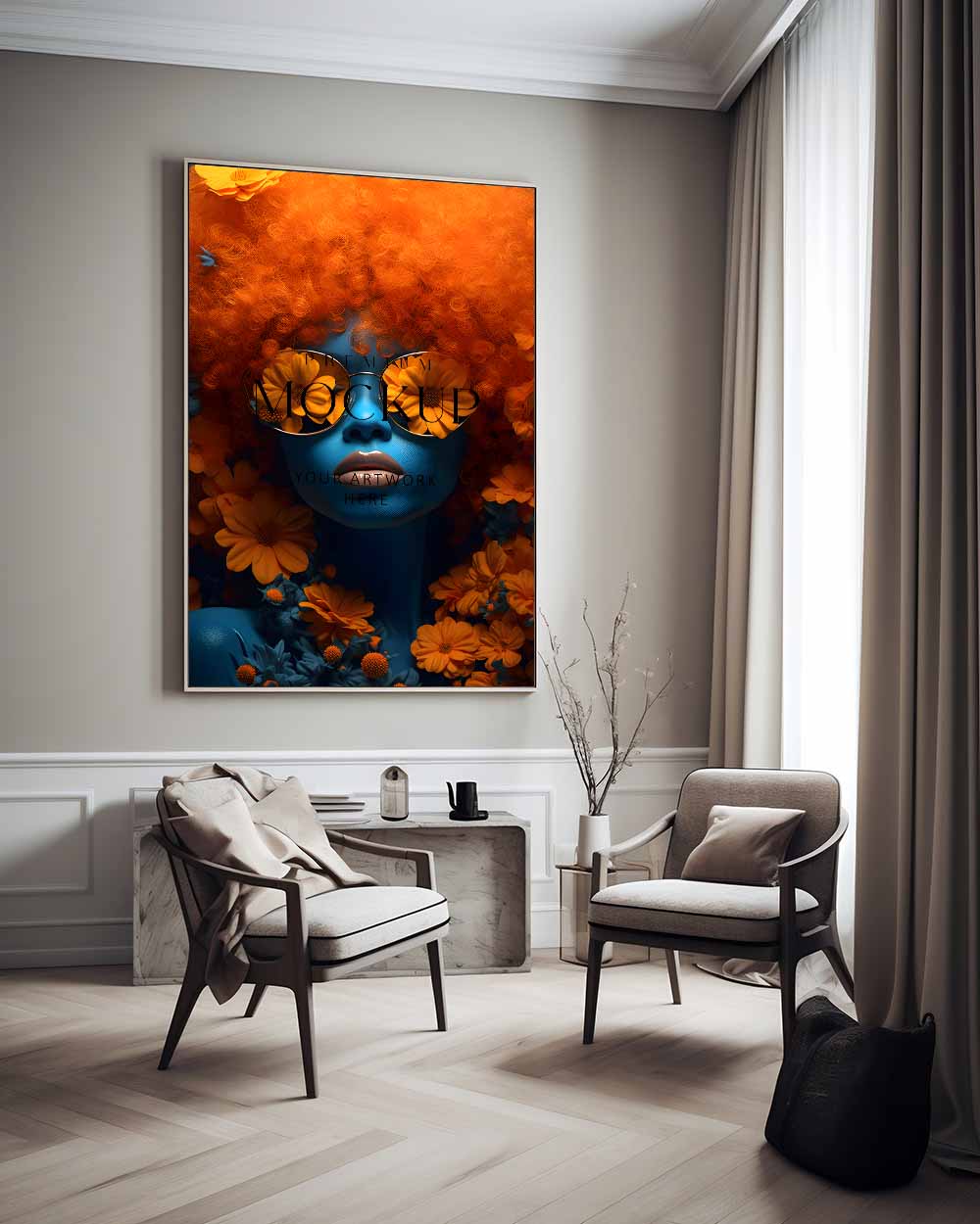 Orange Avatar - Canvas