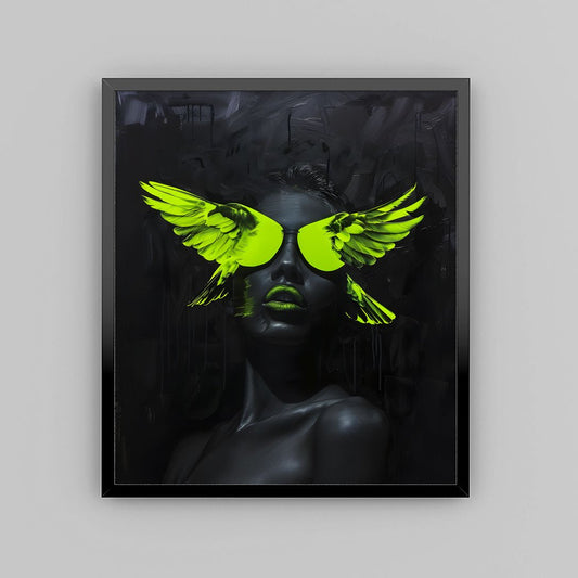 Bird Wings - Neon Canvas