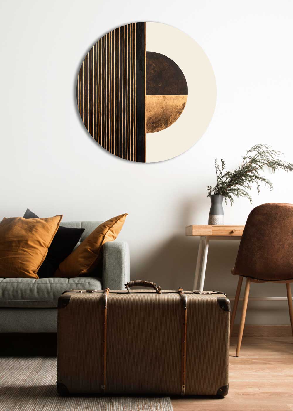 Circle of Balance – Round Aluminum + Varnish