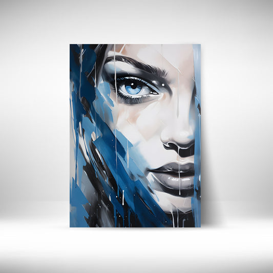 Blue Glimp - Metal Print