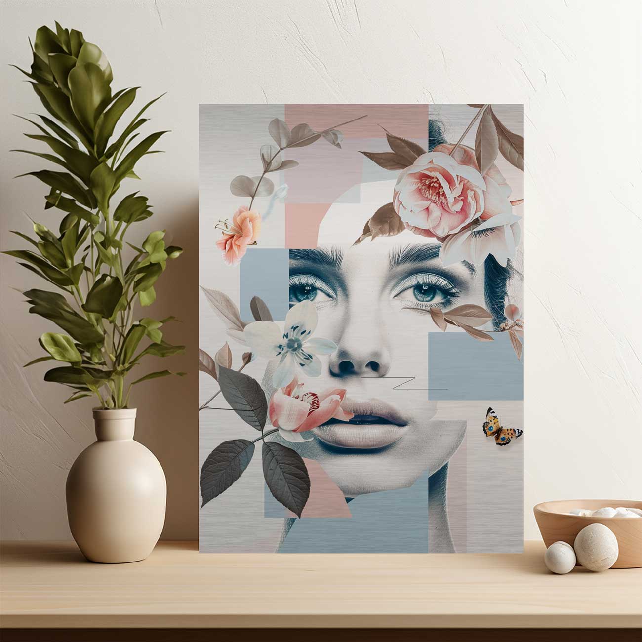 Floral Portrait - Aluminum Print