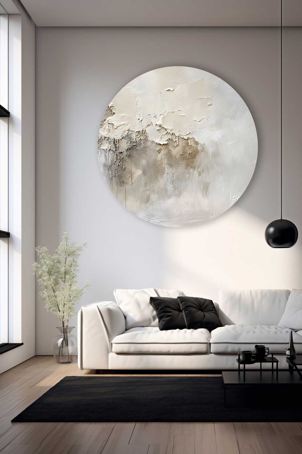 Light Exposure – Round Aluminum Wall Art