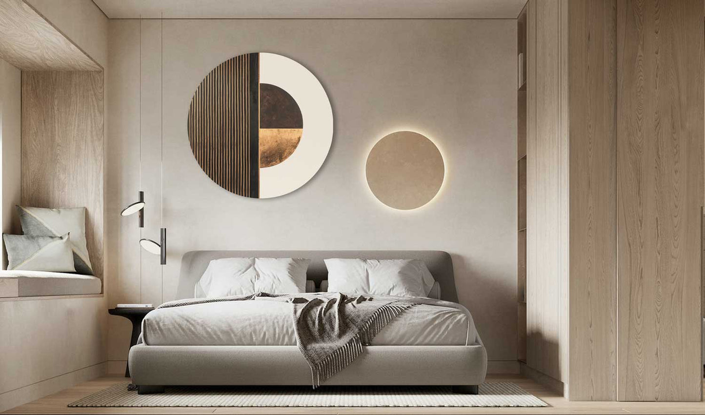 Circle of Balance – Round Aluminum + Varnish