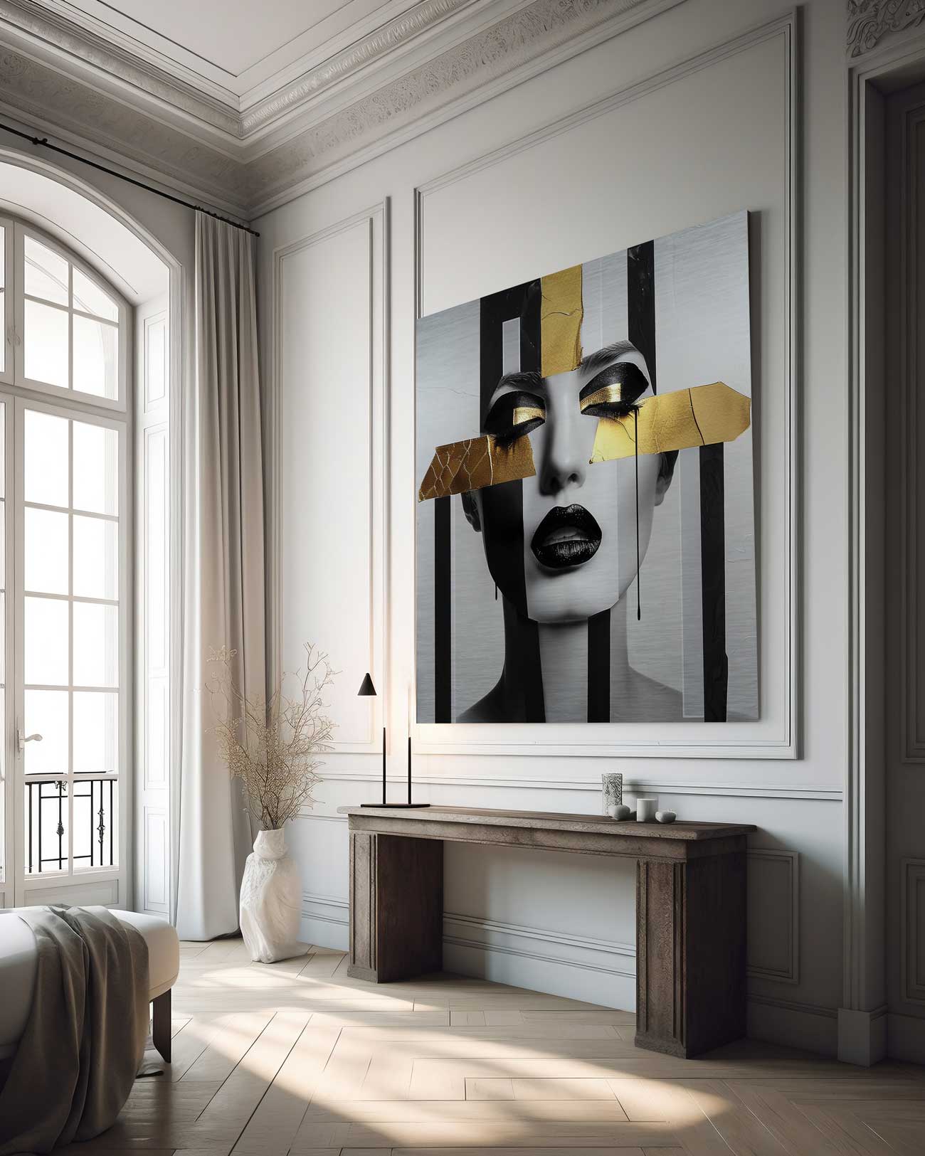 Golden Illusion - Aluminium + Varnish
