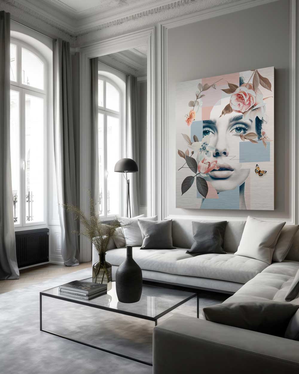 Floral Portrait - Aluminum Print