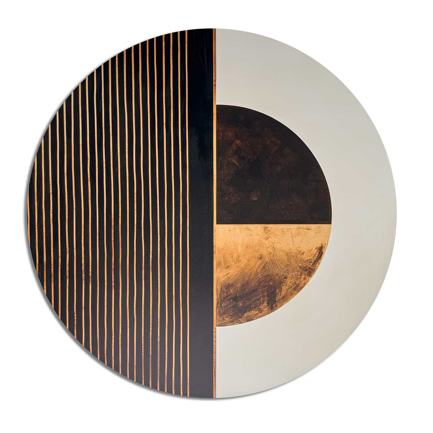 Circle of Balance – Round Aluminum + Varnish