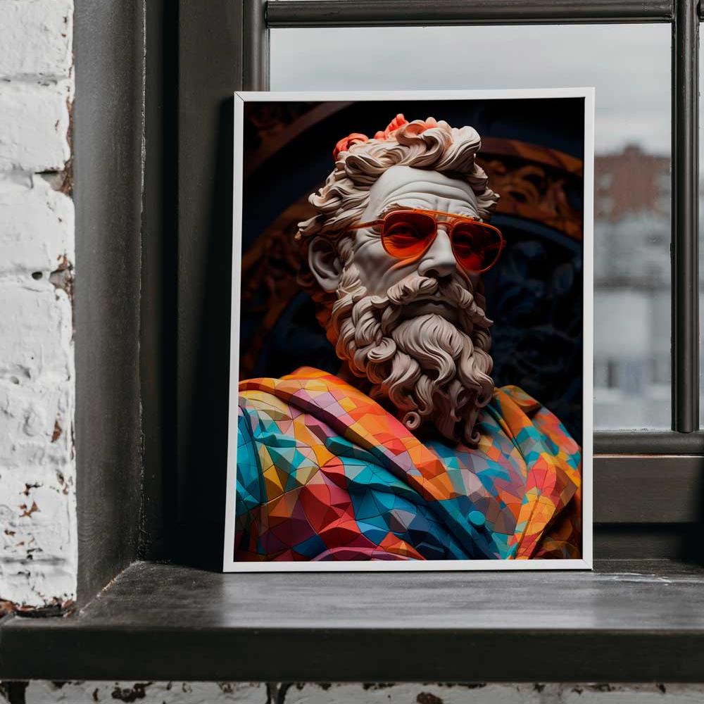 drobe dideliu didžiu printas canvas spalvotas print strong man graiku dievas