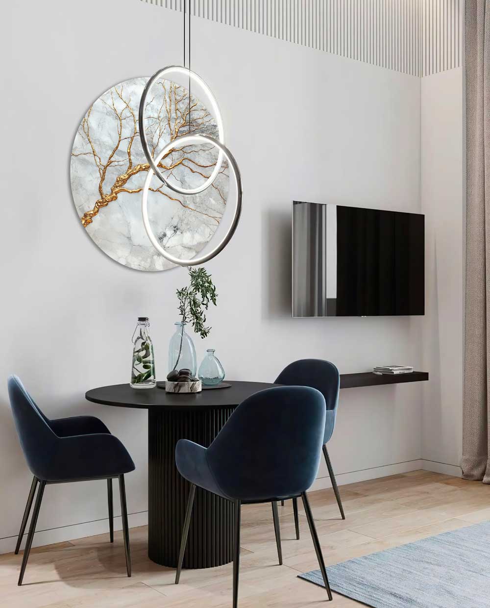 Golden Tree – Round Aluminum + Varnish