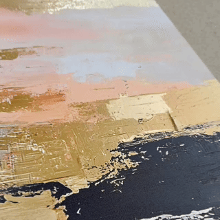 Šviesos Pėdsakai - Drobės Paveikslas Su Laku