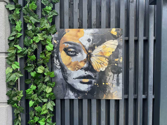 Abstract Butterfly - Aluminium + Varnish