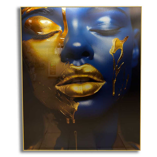 Sapphire woman - Glossy Metal