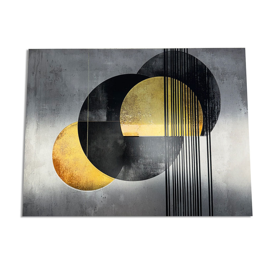 Golden Circles - Aluminum + Varnish