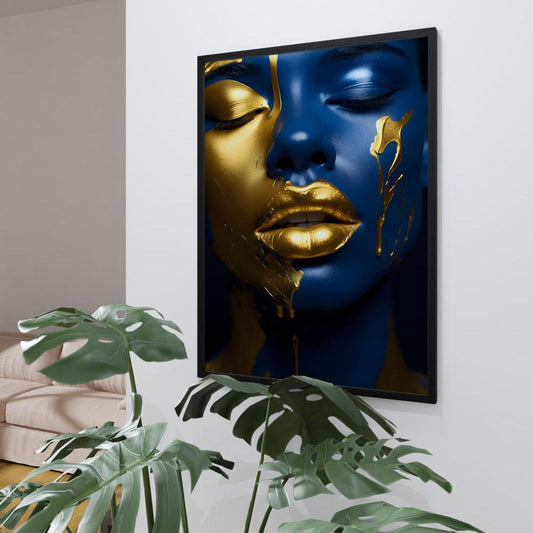 Sapphire woman - Aluminium + Varnish