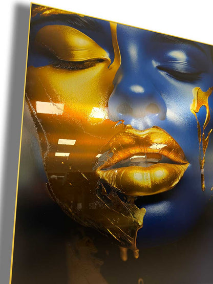 Safyro Moteris – Aliuminio Paveikslas Su Laku