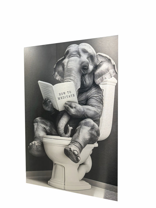 Toilet Elephant - Aluminium