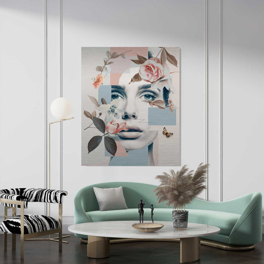 Floral Portrait - Aluminium