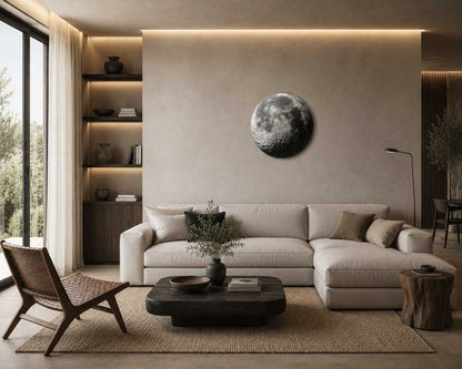 Moonlit Silence - Round Aluminum