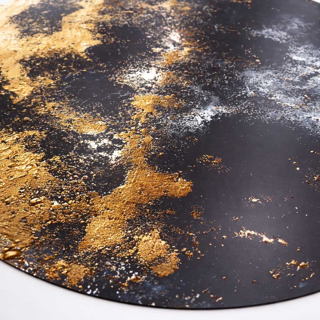 Juodasis Mėnulis -  Apvalus Aliuminis su laku